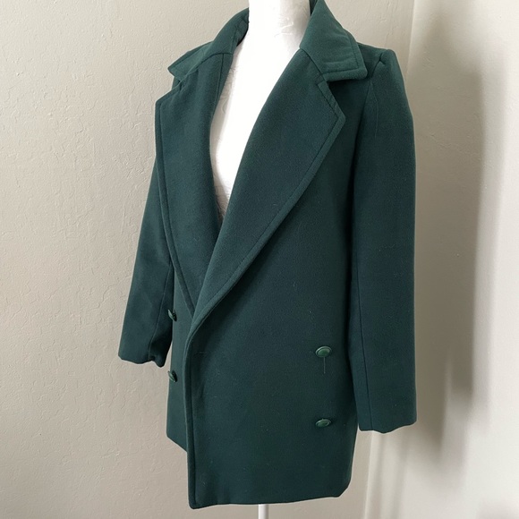 Zara Green Pea Coat - Picture 4 of 4